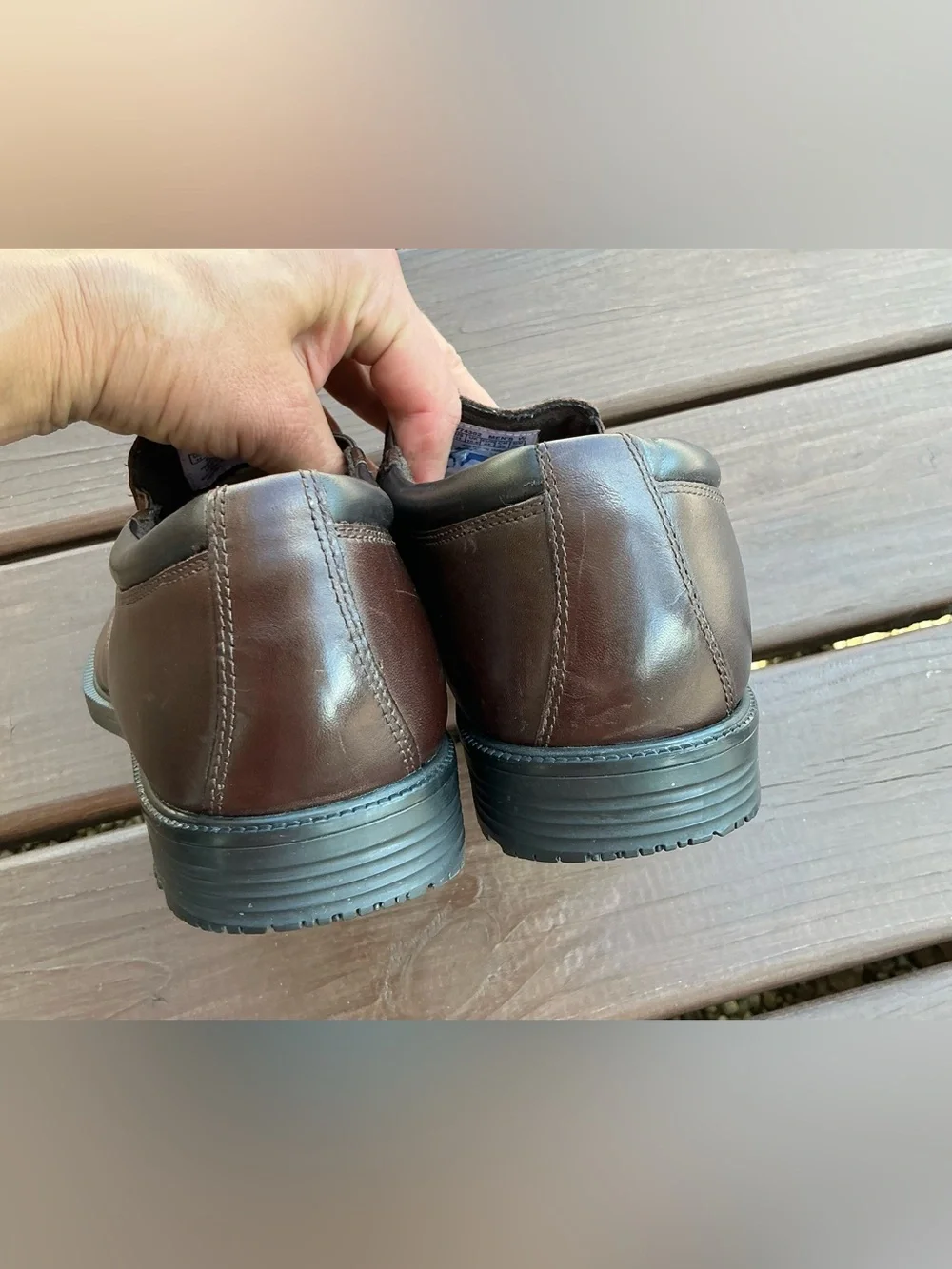 Mens ROCKPORT genuine leather dress loafers 🤎 NWOT